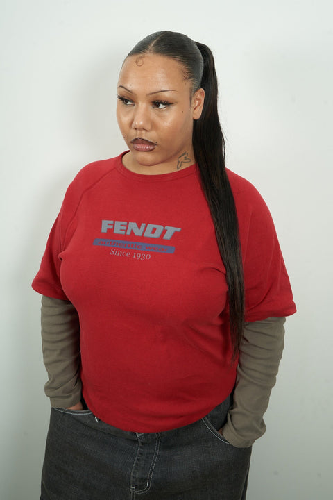 Fendt Red & Grey Long-sleeve T-Shirt