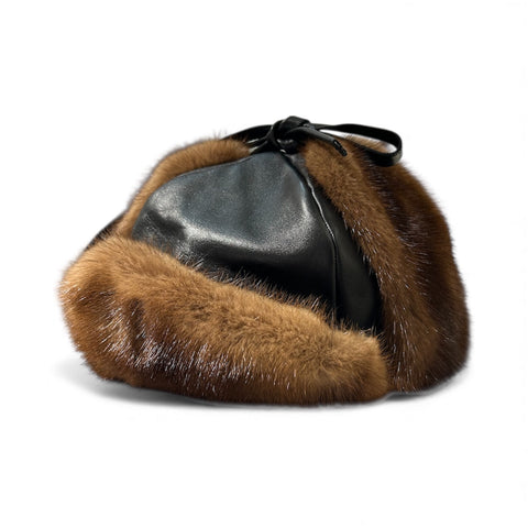 Chapka Brown Black Fur