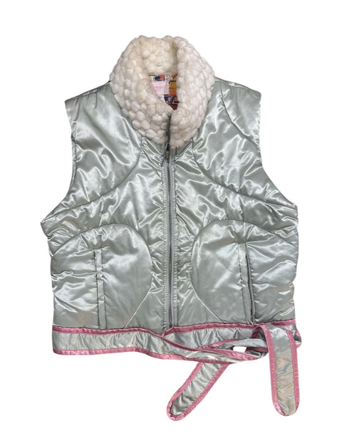Blue Short Puffer Jacket