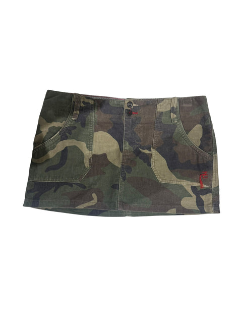 Japan Vintage Camo Mini Skirt