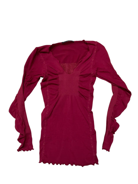 Marithé François Girbaud Red Frown Long Sleeve