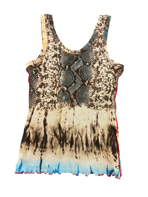 Donna Futura Snake Mesh Top