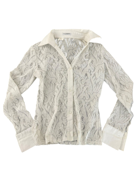 Nara Camiche White Lace Shirt