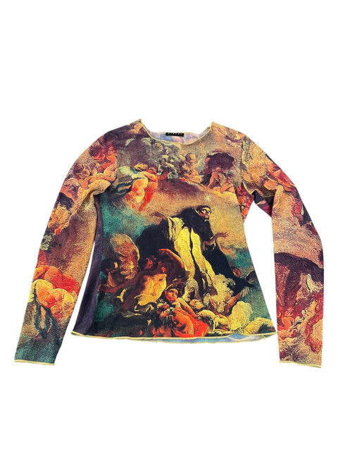 Sisley Art Print Long Sleeves Top