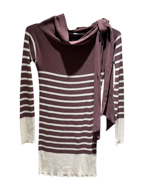 JPG Striped Neck-Tie Top