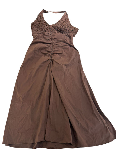 Flavio Castellani Brown Long Dress