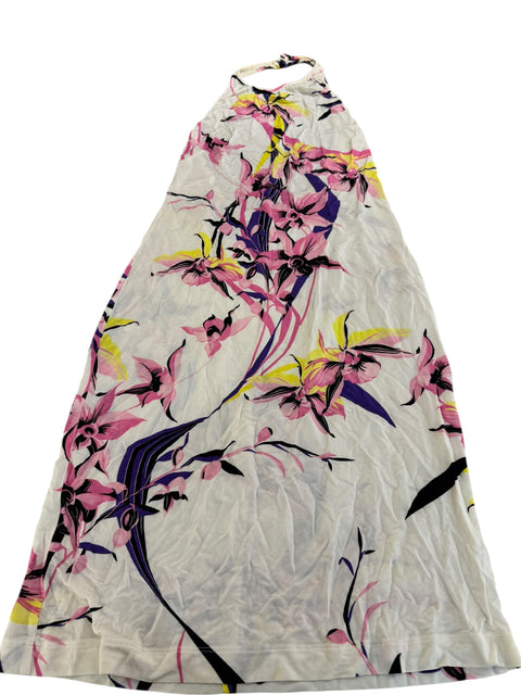 Versace VJC White Pink Print Dress