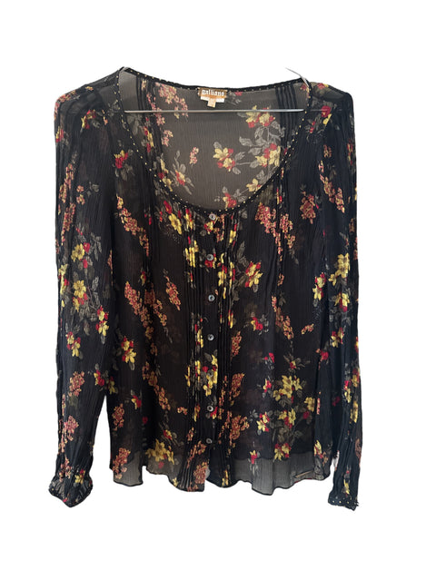 Galliano Flower Silk Set