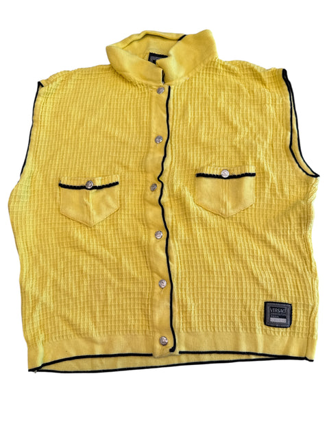 Versace Yellow Mini Cardigan