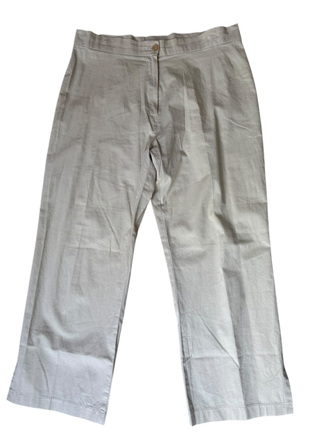 Lisbonne Beige Chino Capri Pant