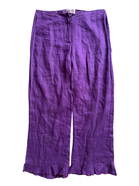 Ennepi Beat Purple Linen Fluid Pant