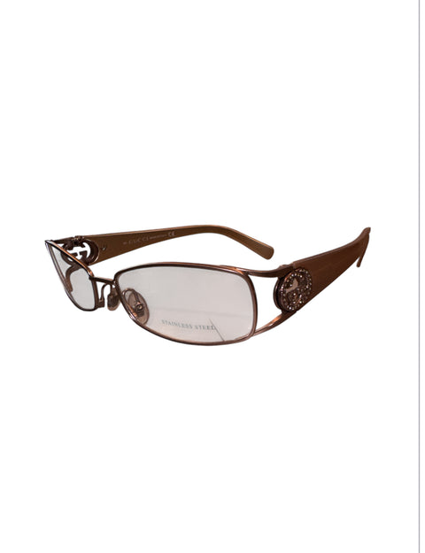 Gucci Beige Strass Glasses