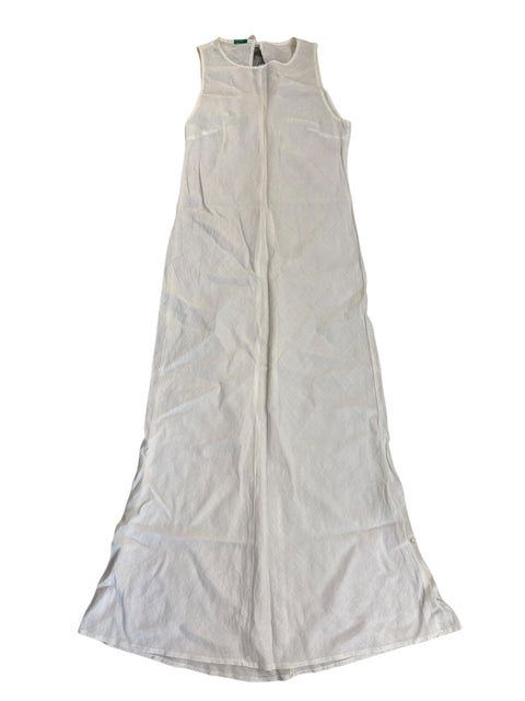 United Colors Of Benetton White Linen Long Dress