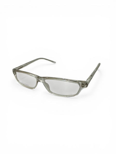 Gucci Transparent Rectangular Glasses