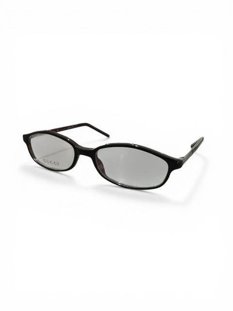 Gucci Burgundy Silver Details Temple Bayonettas Glasses