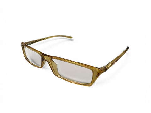 YSL Transparent Yellow Rectangular Glasses