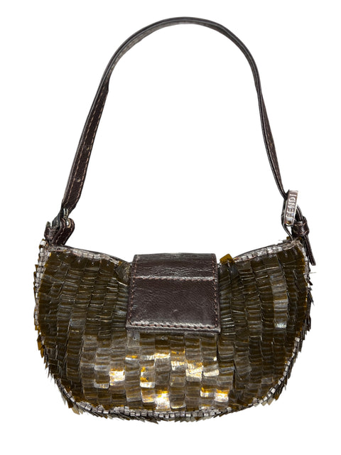 Fendi Mini Baguette Brown Spangle
