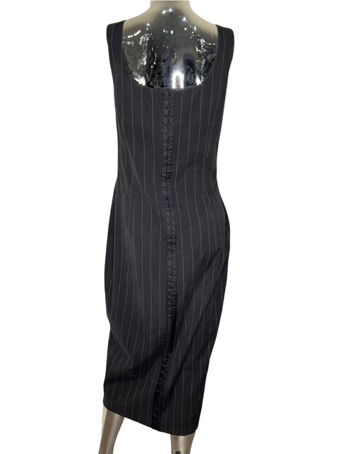 Dolce & Gabbana Navy Blue Corset Dress