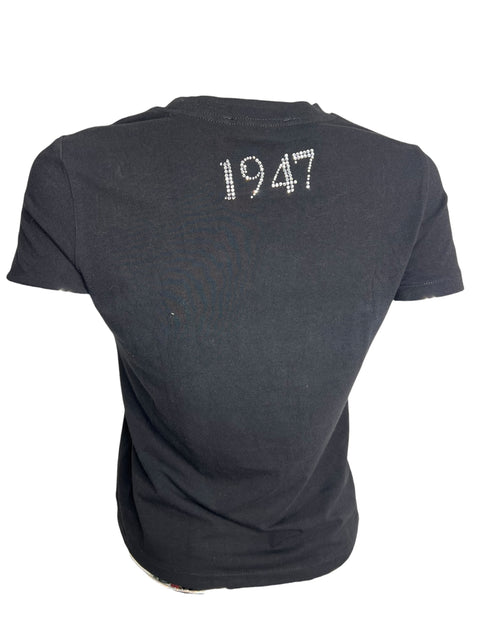 Christian Dior Black Rhinestone "J'adore Dior " T-Shirt