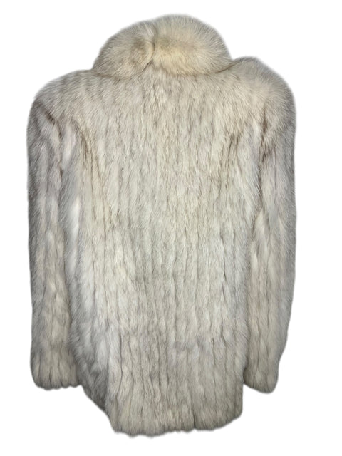 Vintage White Stripes Fox Fur