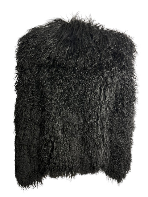 Sagafur Black Crop Mongolian Fur