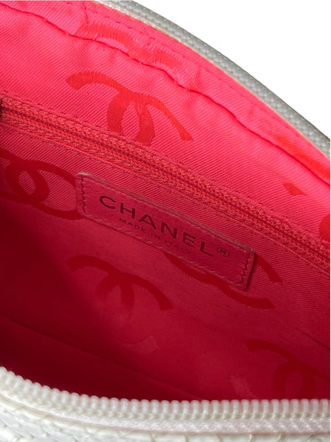 Chanel Cambon Line White Python Bag