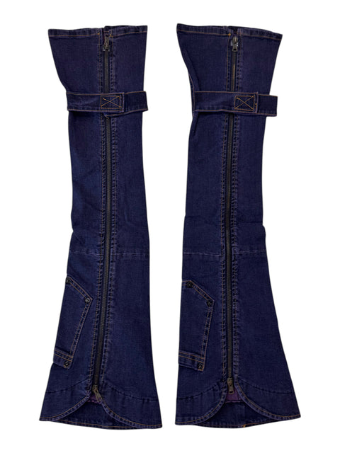 Vintage Jeans Leg Warmers Violet