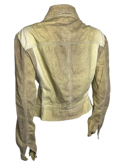 Roberto Cavalli Light Yellow Denim Jacket