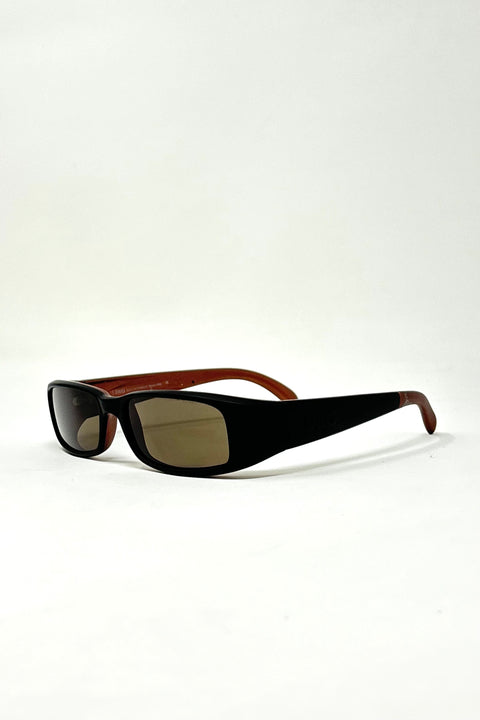 Dolce & Gabbana Matte Black and Brown Sunglasses