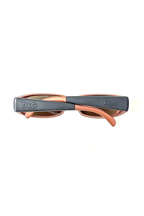 Dolce & Gabbana Matte Black and Brown Sunglasses