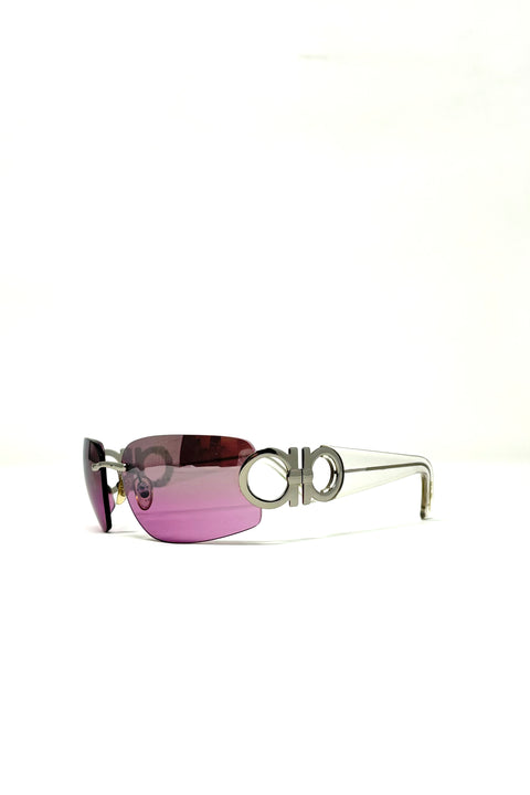 Vintage Salvatore Ferragamo Purple Sunglasses