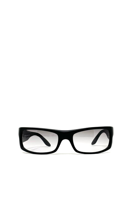 Salvadore Ferragamo Matte Black Sporty Sunglasses