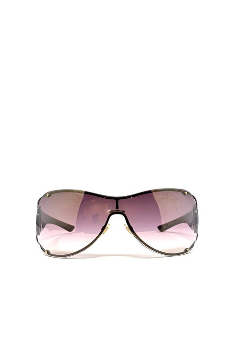 Gucci Curved Mask Sunglasses