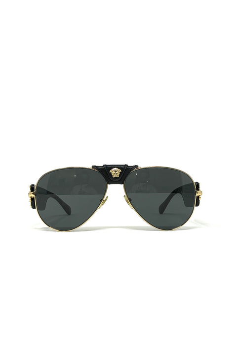 Versace Vintage Aviator Gold Sunglasses