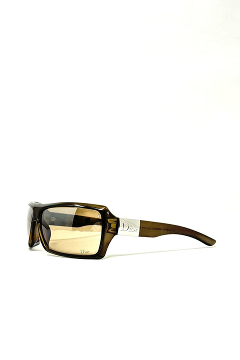 Dior Brown Shield Logo Party Sunglasses