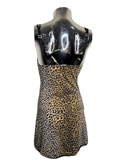 Dolce & Gabbana Leopard Pink Bow Dress
