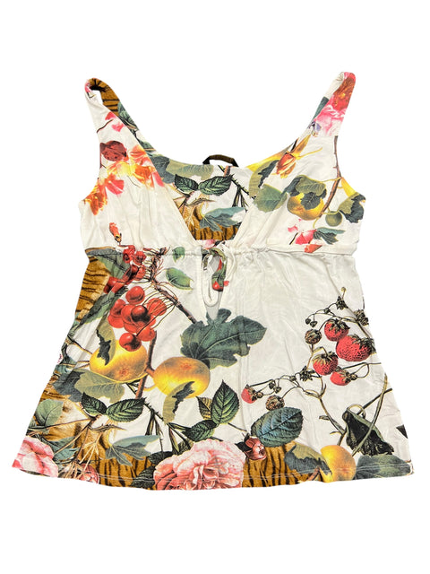 Roberto Cavalli White Fruits Print Top