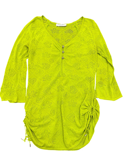 Christian Dior Green Knit Long Sleeve