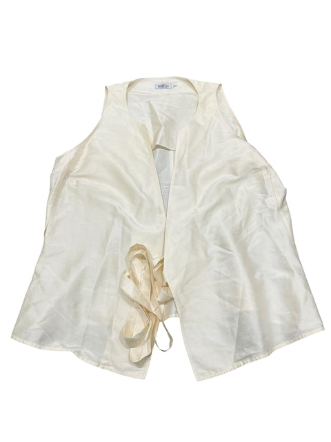 Marella Ecru Silk Tank Top