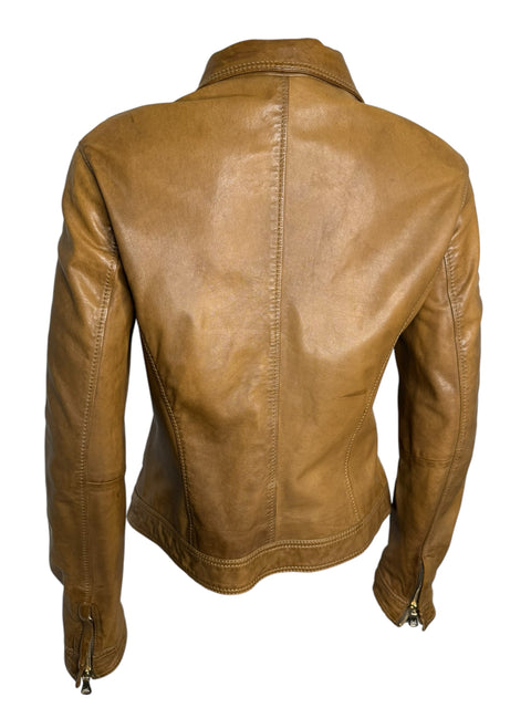 Dolce & Gabbana Brown Leather Jacket