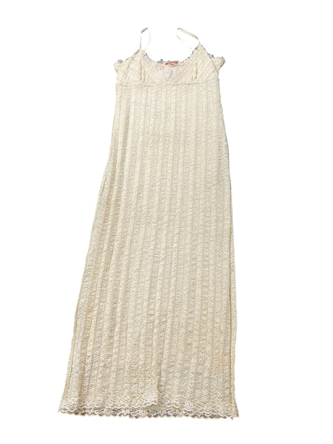 Guess Ecru Lace Long Dress
