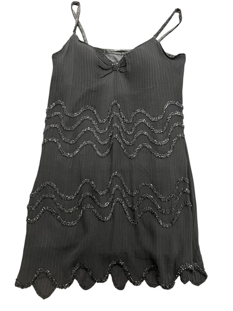 Extyn Black Strass Mid Dress
