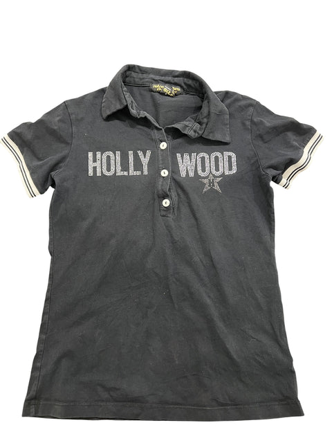 Hollywood Milano Black Strass Polo