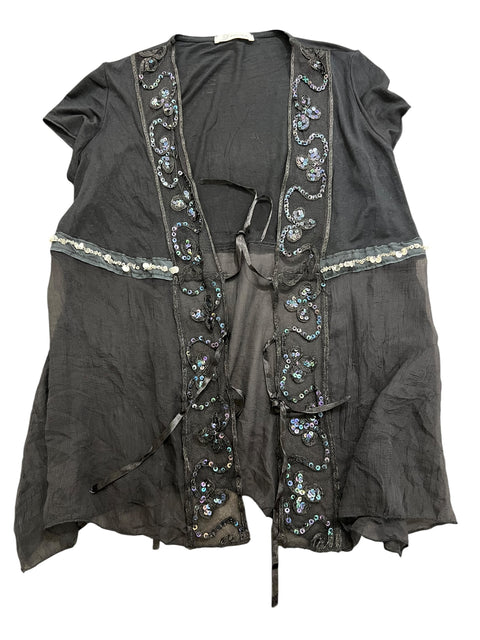 Eclissi Black Transparent Cardigan