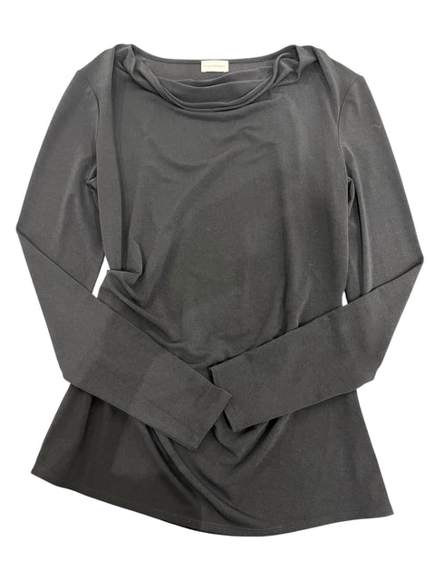 Marlene Birger Black Draped Long Sleeve