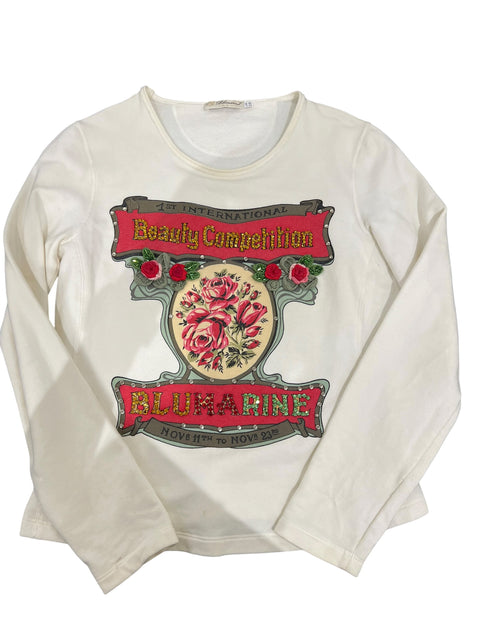 Blumarine White Diamond Long Sleeve