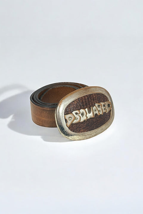 DSQUARED2 Brown Leather Belt