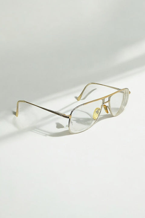 Lacoste Silver Gold Aviator Glasses