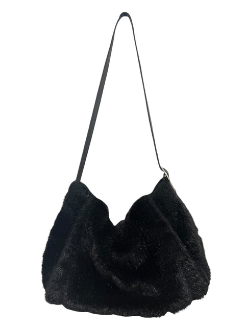 Mimi Black Fur Bag