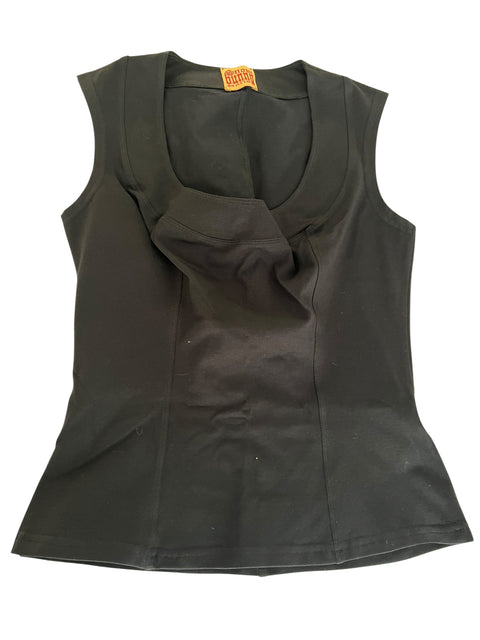 SB Top Marilyn Coton Black Made in France